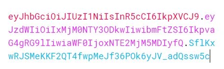 Image of JWT Token